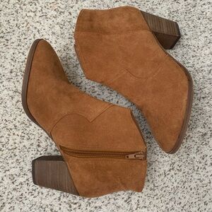Cognac/tan ankle boots size 7.5 NWOT